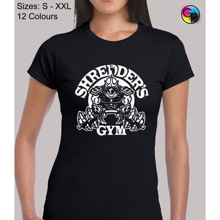 เสื้อยืด พิมพ์ลาย Shredders Gym Sports Fan Novelty Fitted สําหรับผู้หญิงS-5XL