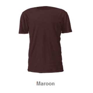 เสื้อยืดสีพื้น MAROON ( สีน้ำตาลแดง )