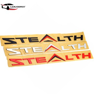 โลโก้ ตัวอักษรติดฝากระโปรงหน้า STEALTH ตัวนูน 3D สำหรับ ISUZU D-MAX STEALTH