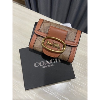 กระเป๋าสตางค์สั้น coach หน้ารถม้า