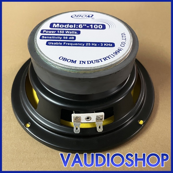 ดอกลำโพง 6 นิ้ว OBOM 6"-100Y (150W) จำนวน 1 ตัว ลำโพง 6" OBOM 6" 100Y