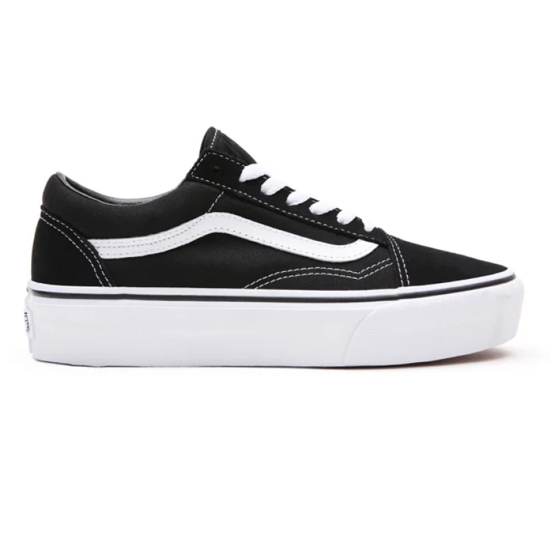 [โค้ดn34vub69 ลดอีก12 ] Vans Old Skool Platform Black White รุ่นสุด