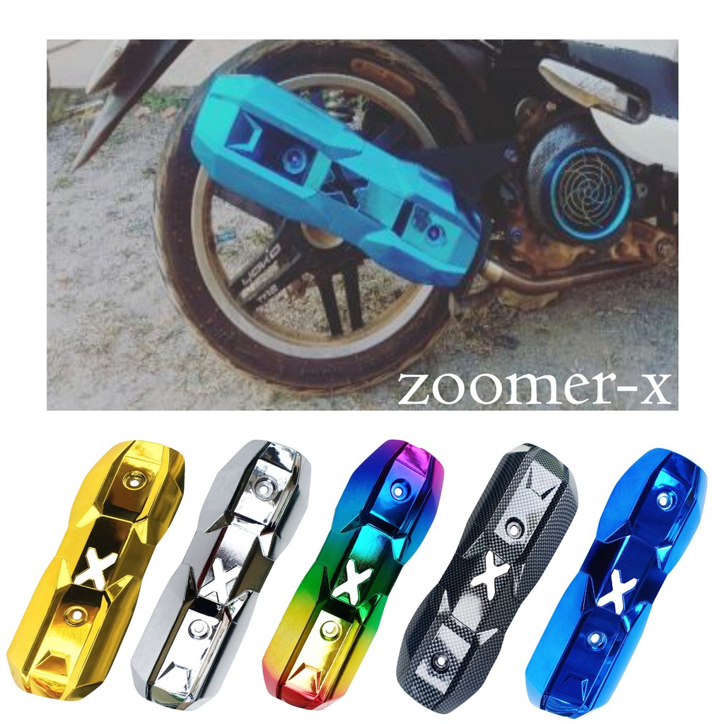 กันร้อน Zoomer-X ฝาครอบท่อ zoomer x honda กันร้อนท่อ ฮอนด้า ซูมเมอร์เอ็กซ์ แผ่นกันร้อนท่อ HONDA ZOOM
