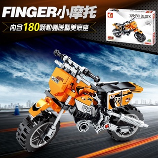 เลโก้จีน  SemboBlock 701106 ชุด Techinque Motorcycle  มีฐานตั้งโชว์แถมให้ในกล่อง