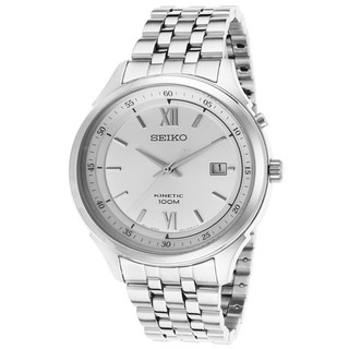 Seiko Kinetic นาฬิกาผู้ชาย สายสแตนเลสรุ่นSKA653P1-Silver