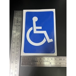 สติ๊กเกอร์สะท้อนแสง 3M รูปสัญลักษณ์คนพิการ (The Disabled) ราคาต่อ1ชิ้น