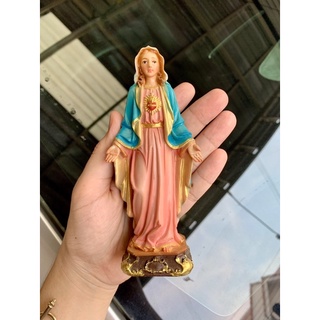 [งานไทย] รูปปั้นแม่พระ รูปปั้นพระแม่มารีย์ Virgin Mary Statue 15 cm