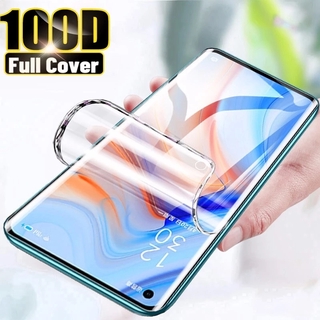 ฟิล์มไฮโดรเจล ป้องกันรอยหน้าจอ แบบเต็มจอ ด้านข้าง สำหรับ OPPO Reno 10 8T 8Z 8 7 7Z 6 5 5F 6Z 4 3 Pro 2 2F Reno8 Reno7 Reno6 Reno5 4G 5G 2023