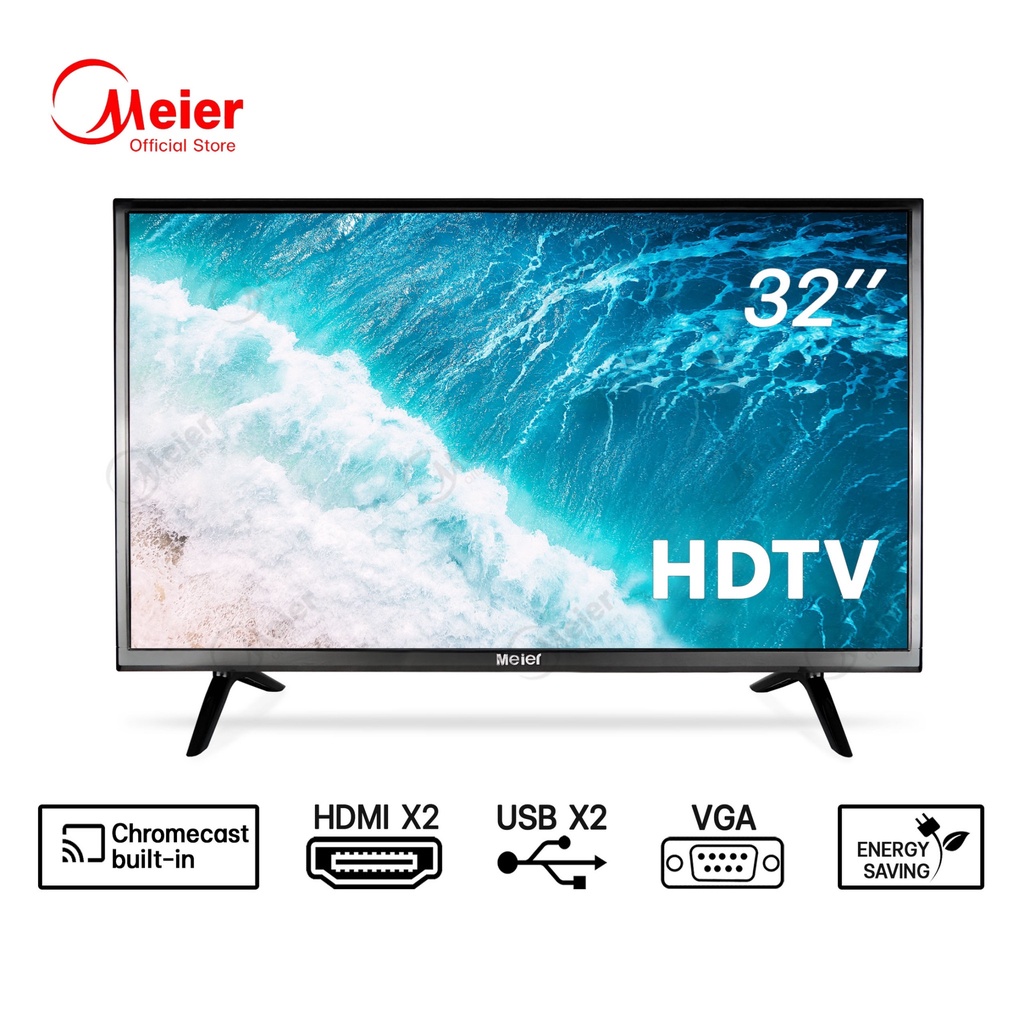 สมาร์ททีวี 32 40 นิ้ว Meier LED Digital TV HD ทีวีจอแบน โทรทัศน์จอแบน ดิจิตอลทีวี จอทีวี รับประกัน 1 ปี FaiFah
