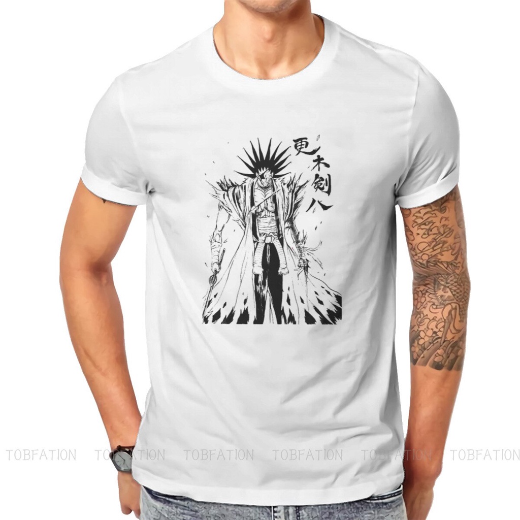 เสื้อยืดคอกลม พิมพ์ลายอนิเมะ Bleach Buroxchi Manga Kenpachi Zaraki สําหรับผู้ชาย