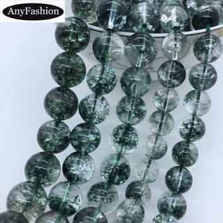 Phantom Quartz Natural Loose Stone Beads 4-14mm Round Diy Bracelet Accessories