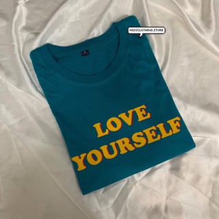 "Love yourself" เสื้อยืดสกรีน สวมใส่สบาย