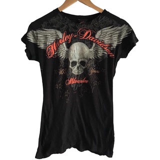 Harley - Davidson อกเสื้อยืดลายหายาก