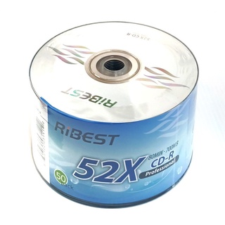 แผ่น CD-R RiBest 700MB  52X  1 กล่องมี 50แผ่น