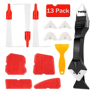 ฮาร์ดแวร์❤13Pcs/Set Kitchen Bathroom Grout Scraper Caulk Remover Sealant Finishing Tool