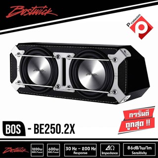 BOSTWICK BOS-BE250.2X  ตู้ซับสำเร็จรูป   - ตู้ลำโพงซับวูฟเฟอร์ขนาด 10 นิ้ว จำนวน 2 ดอก ภาคขยายชนิด คลาสส์ดี