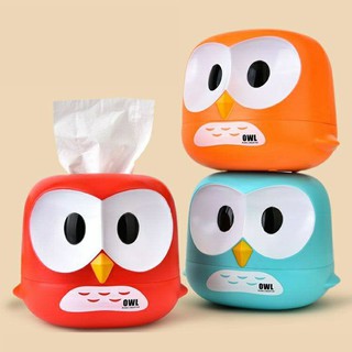 กล่องทิชชู่ กล่องใส่ทิชชู่ กล่องทิชชู่นกฮูก Owl tissue box ZB524 ✅สินค้าพร้อมส่ง