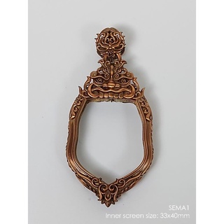 SEMA1Bronze Sema Pim Yai amulet casing 33x44mm กรอบพระบรอนซ์ สำหรับเสมาพิมพ์ใหญ่