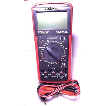 DIGITAL MULTI TESTER 9205A/LARGE DIGITAL AVO METER 9205A