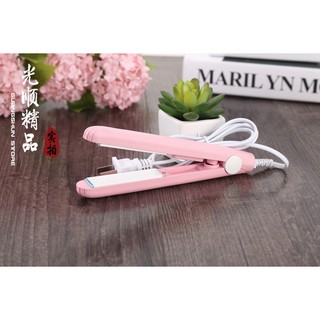 🍎ws🍎เครื่องหนีบผมไฟฟ้า ที่หนีบผมตรง ม้วนผมได้เครื่องหนีบผมมินิ สีพาสเทลน่ารัก รุ่นmini  มี5 สี