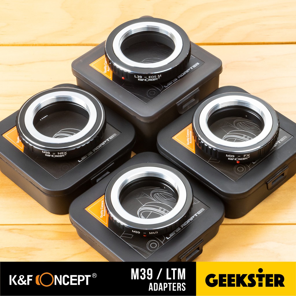 K&F เมาท์แปลง M39 / LTM / L39 Lens Adapter ( M39-FX / M39-NEX / M39-m43 , m4/3 / M39-EOSM / KF )