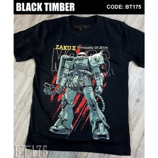 BT 175 Zaku II Principality of Zeon เสื้อยืด สีดำ BT Black T…