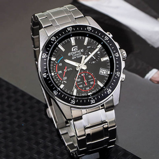 นาฬิกา Casio Edifice รุ่น EFV-540D-1A นาฬิกาผู้ชาย สายแสตนเลส โครโนกราฟ -ของแท้100% รับประกันศูนย์ CMG 1ปีเต็ม