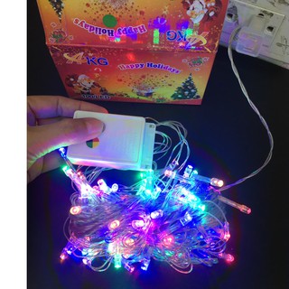 Christmas LED FLASH LIGHT ไฟกระพริบ LED กันน้ำ RGB เปลี่ยนสี ได้ 7 สี สายยาว 8 เมตร