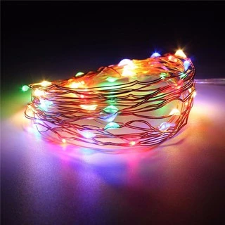 ไฟตกแต่ง LED 50 ดวง หยดน้ำ ใช้ถ่าน AA 3ก้อน 5เมตร หลายสี ไม่แถมถ่าน