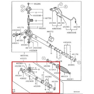 ชุดซ่อมแร็คพวงมาลัย มิตซูบิชิ ปาเจโร่สปอร์ต และ ไทรทัน เครื่องยนต์ 4D56 2.5 อะไหล่แท้ศูนย์มิตซู เบอร์ 4410A709