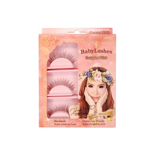 รุ่น Crystal003  BabyLashes ขนตาปลอม x 3คู่