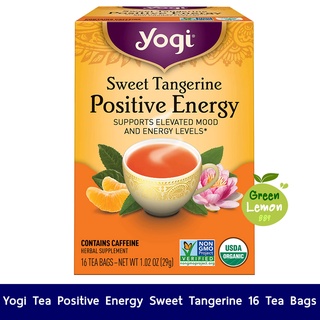 Yogi Tea Positive Energy Sweet Tangerine 16 Tea Bags ชา ชาโยคี ชาสมุนไพร