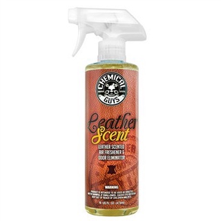 Chemical Guys - Leather Scent Air Freshener น้ำหอมปรับอากาศในรถ (16oz) (ขวดแท้)