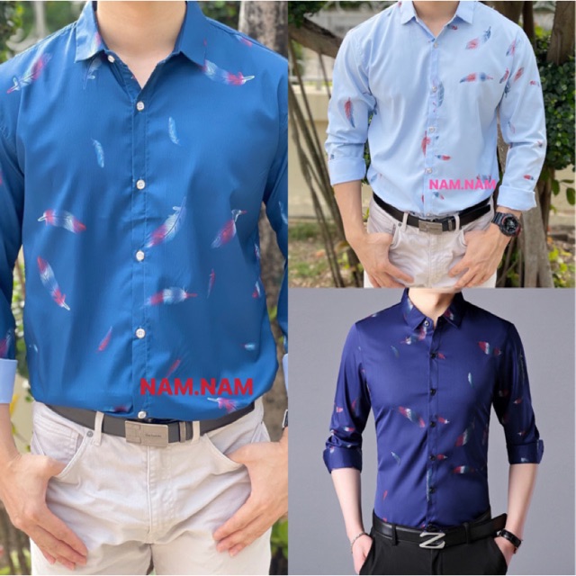 เสื้อเชิ้ตผู้ชาย แขนยาว รหัส G008