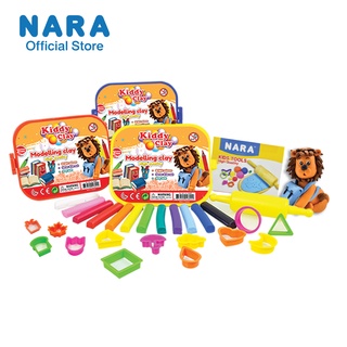 NARA Modelling Clay ดินน้ำมันไร้สารพิษ ชุด Back to school *สุ่มสีกล่อง*