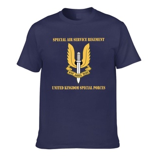 เสื้อยืดชาย - New Uk Sas หน่วยบริการทางอากาศพิเศษกองทัพบกทหารผู้ชายเสื้อยืดแขนสั้น