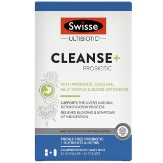 Swisse Ultibiotic Cleanse + Probiotic 60 Capsules