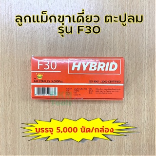 ลูกแม็กยิงตะปู แบบขาเดี่ยว รุ่น F30 ยี่ห้อ Hybrid บรรจุ 5,000 ตัว ความยาว 30 มิล 🔥 DKN Tools 🔥 ลูกปืน ลูกแม็ก ตะปูลม