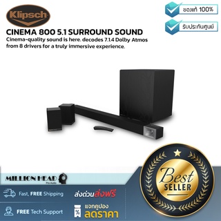 Klipsch : CINEMA 800 5.1 SURROUND SOUND SYSTEM by Millionhead (Sound Bar ระบบเสียง 5.1 แชลแนล)