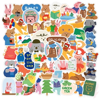 ❉ Ins - KPOP Delicious Cupcake Bear Series 01 สติ๊กเกอร์ ❉ 50Pcs/Set DIY Fashion Waterproof Decals Doodle สติ๊กเกอร์