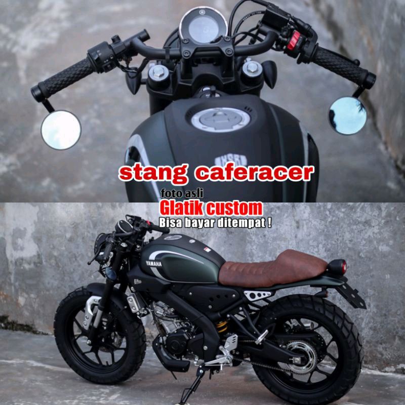 แฮนด์ caferacer xsr 155 สีดํา
