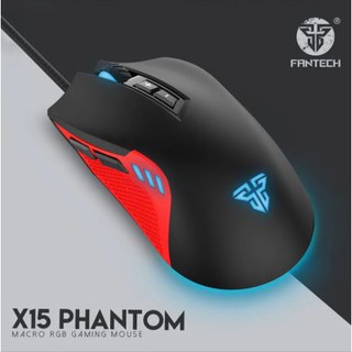 FANTECH ⚡️FLASH SALE⚡️(ราคาพิเศษ) X15 RGB Gaming Mouse เมาส์เกมมิ่ง ตั้งมาโครคีย์ ได้ความแม่นยำสูงปรับ DPI 200-