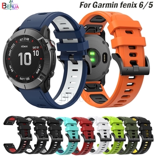 สายนาฬิกาข้อมือซิลิโคน 22 มม . สําหรับ Garmin Fenix 6 5 / 6 Pro / Forerunner 935 / 945 Smart Bracelet