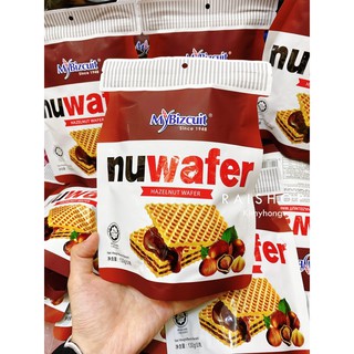 Nuwafer เวเฟอร์สอดไส้ช็อกโกแลตฮัลเซลนัท 130กรัม