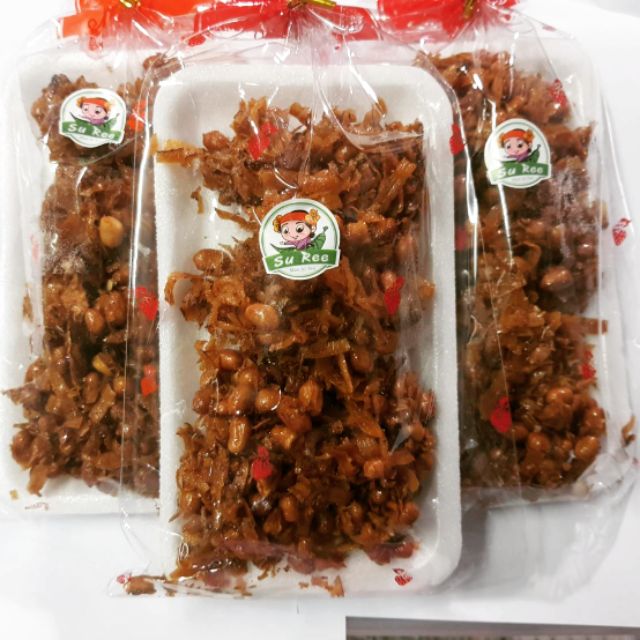 ไส้เมี่ยง ​(มะพร้าวคั่วถั่วลิสง)​ #coconut wrapped stuffed ถุง​150กรัม​