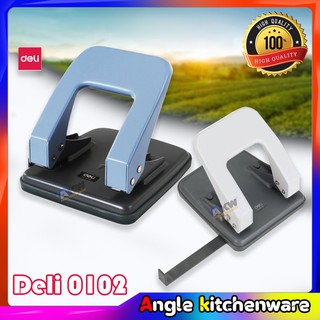 เครื่องเจาะรูกระดาษ ตุ๊ดตู่ ที่เจาะกระดาษ 2 รู ขนาด 20 แผ่น ยี่ห้อ Deli 0102