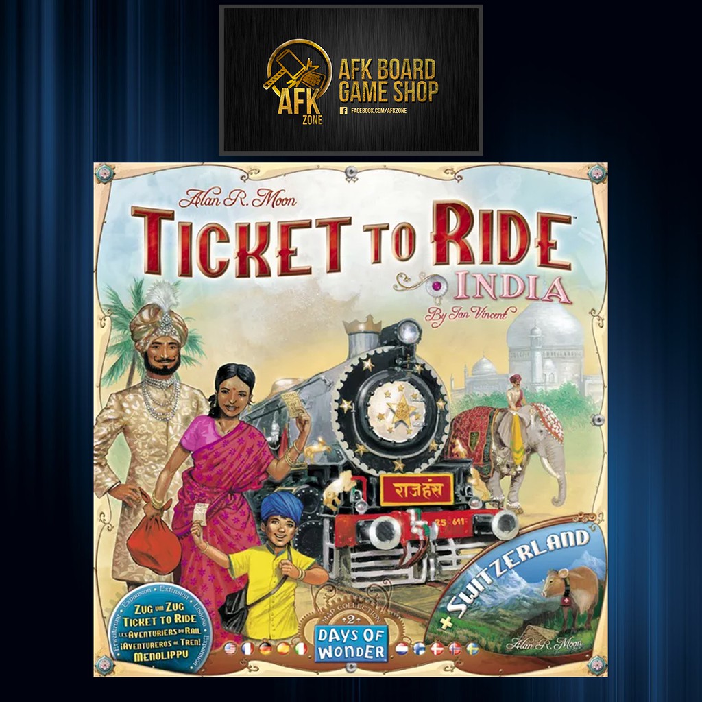 Ticket to Ride Map Collection Volume 2 India & Switzerland ENG Edition - Board Game - บอร์ดเกม