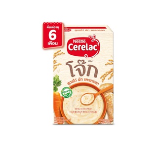 NESTLE CERELAC JOKE เนสท์เล่ ซีรีแล็ค โจ๊ก อาหารเสริมสำหรับเด็ก อายุตั้งแต่ 6 เดือน และ 12 เดือน สูตรไก่ ผัก และ แครอท 200 กรัม