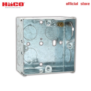 HACO กล่องฝังโลหะ 1ช่อง ลึก 35 มม. รุ่น M1035