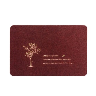 พรมเช็ดเท้าดักฝุ่น TREE รุ่น NO-11 ขนาด 40 x 60 ซม. สีแดง พรมเช็ดเท้า Dust Trap TREE Doormat Model NO-11 Size 40 x 60 CM